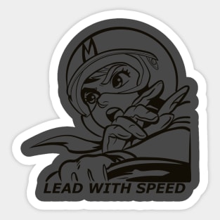 Lead with speed Sticker